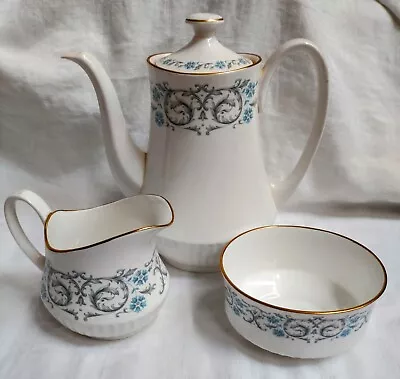Buy Duchess Bone China Adam Pattern Coffee Pot Sugar Bowl Milk Cream Jug Set • 15£