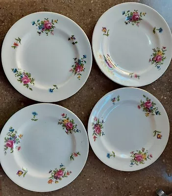 Buy Vintage Crown Staffordshire Bone China Floral Tea Side Plates X4 • 8£