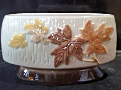 Buy Rare Vintage SylvaC Autumn Maple Leaf Mantle Vase Planter 4008 Excellent   • 9.99£