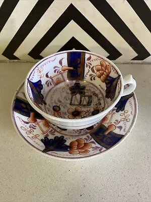 Buy Lovely Antique Gaudy Welsh Cup & Saucer • 14.99£