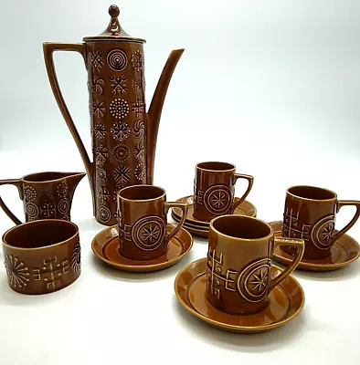 Buy Portmeirion Vintage 60s/70's 'Totem' Coffee Set Susan Williams-Ellis 13 Pieces • 60£