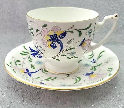 Buy Coalport China Cup And Saucer Pageant Pattern England • 23.75£