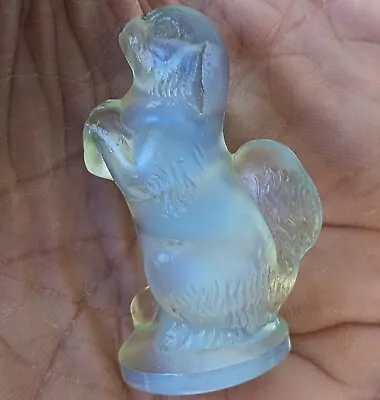 Buy Art Deco Sabino Opalescent Art Glass Miniature Dog Figurine 2in Made In France A • 44£