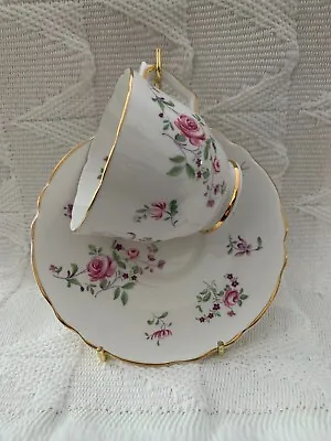 Buy Vintage Crown Staffordshire Fine Bone China Roses Gold Trim Cup & Saucer England • 18.93£