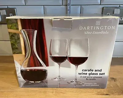 Buy Dartington Wine Essentials Carafe & Wine Glass Set 1 Carafe 4 X Wine Glasses • 23.99£