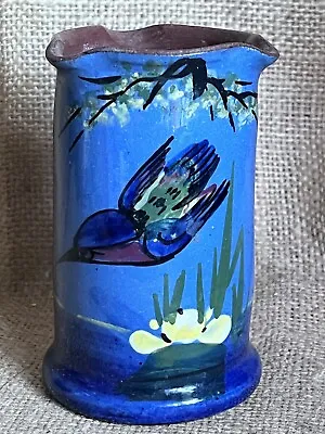 Buy Vintage Torquay Ware Pottery Vase Desk Tidy Kingfisher/Hummingbird H • 14£