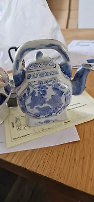 Buy 2Vintage Blue & White 6.25  Tea Pot - Made In China • 12.50£