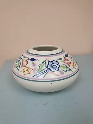Buy Poole Pottery Traditional Ware BN Pattern Hand Painted Squat Vase • 6£