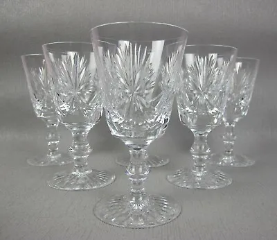 Buy 6 Edinburgh Crystal  Star Of Edinburgh  Wine Glasses Claret Goblets. 130ml 5.25  • 59.99£
