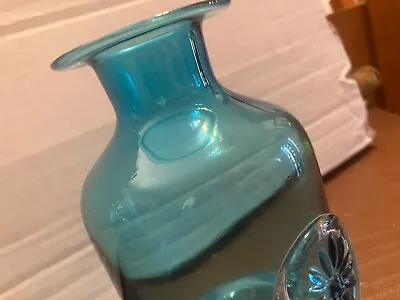 Buy Dartington Bottle Vase Turquoise Blue • 14£