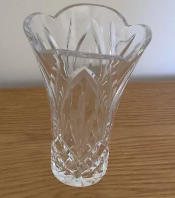 Buy   Vintage Lead Crystal Cut Glass Vase 15 Cm Tall  • 6£