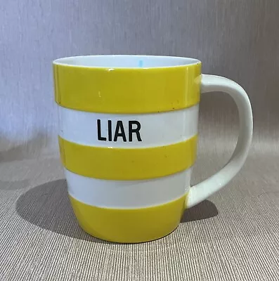 Buy T G Green Cornishware Yellow Liar Mug • 18£