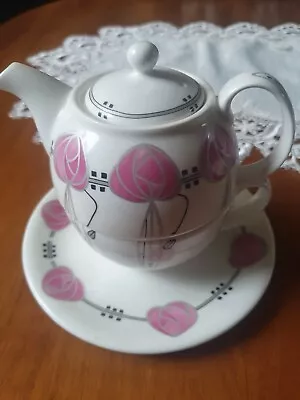 Buy Hudson Middleton 'Scottish Rose' Fine Bone China Teapot Set For One • 16.99£