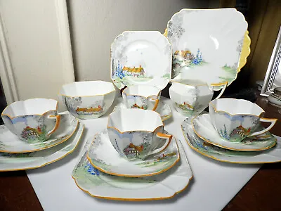 Buy SHELLEY Queen Anne COTTAGE 11621 Tea Set - 15 Pieces, Mint Condition • 657.60£