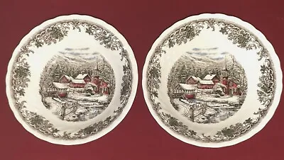 Buy Queen's Country Village Lot Of 2 Cereal Bowls 6 1/4  • 14.15£