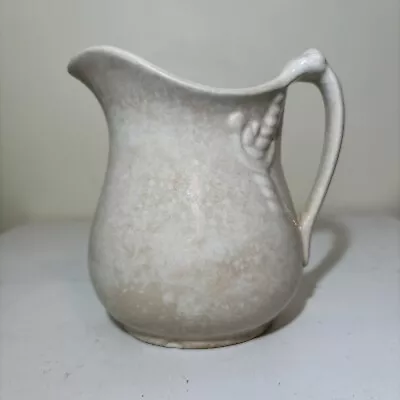 Buy Antique White Ironstone Pitcher Stained Crazed Patina Farmhouse • 110.87£