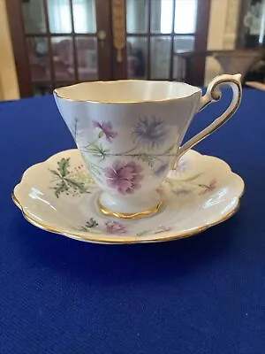 Buy VINTAGE ROYAL STANDARD FINE BONE CHINA FOOTED TEA CUP WITH SAUCER Floral • 11.59£