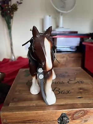 Buy Vintage 15 Cm Ceramic Shire Horse Ornament • 15£