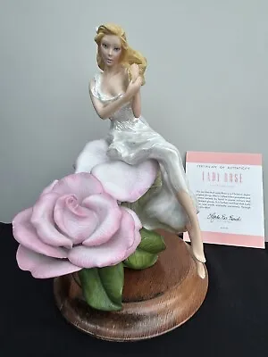 Buy A Lovely Franklin Mint Porcelain   Lady Rose  Figure By Christian Jegou 1995 • 30£