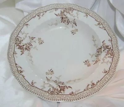 Buy 3x Lovely Vintage Ridgway Royal Semi Porcelain Eton Pattern Brown Dishes 10 Ins • 44.99£