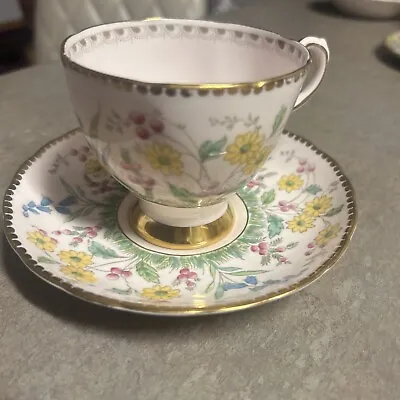 Buy Tuscan Fine English Bone China Tea Cup And Saucer  Floral Gorgeous • 43.79£