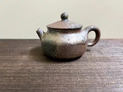 Buy Woodfired Unglazed Handmade High Iron Pottery Teapot Bronze Metallic Texture 375 • 70.73£