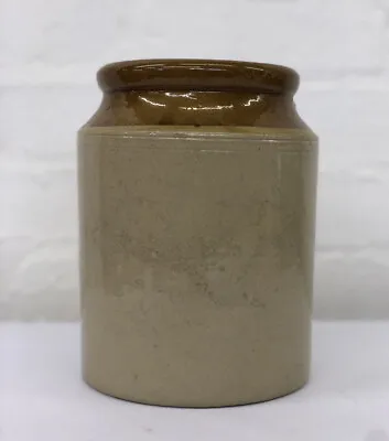 Buy Large Vintage Salt Glazed Stoneware Storage/Utensil Jar/Pot Kitchen Farmhouse 8” • 29.69£