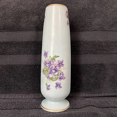 Buy China Vase With Violets Hand Painted STUNNING • 14.48£