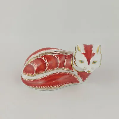 Buy Royal Crown Derby Paperweight - Red Fox (gold Stopper) - 524  RCD • 95£
