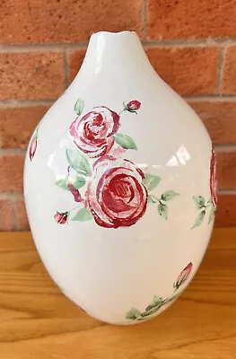 Buy Royal Doulton Rose Clouds Tear Drop Large Vase 11 Inches VGC • 16£
