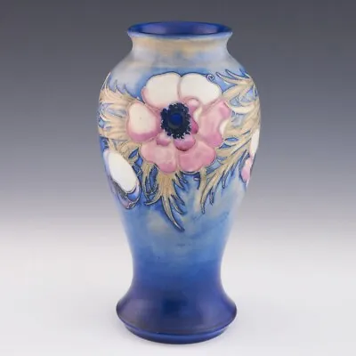 Buy William Moorcroft Salt Glaze Anemone Vase C1938 • 1,155£