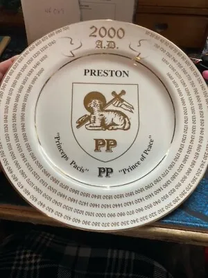 Buy Preston Millennium Collectors Plate, James Dean Pottery Ltd. 82 Of 1000 • 9.50£