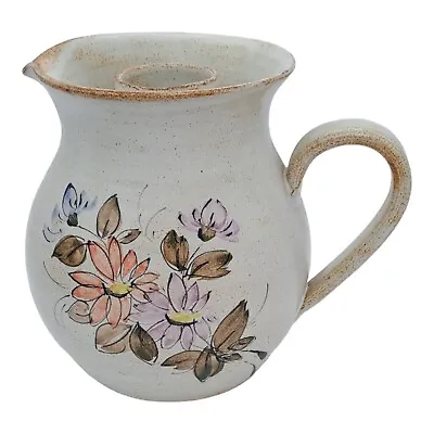 Buy Studio Pottery Large Hand Thrown Jug Pitcher With Keep Cool Ice Tube Excellent • 16£