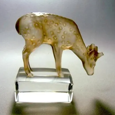 Buy R. Lalique  Dime  Sepia Patine Art Glass Sculpture Figurine Antique1929 • 480.27£