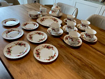 Buy Full Paragon ‘English Rose’ China 22 Piece Tea Set In Great Condition • 70£
