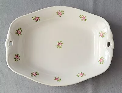 Buy New Hall Painted Roses Pattern U433 Dessert Dish C1812-20 Pat Preller Collection • 15£