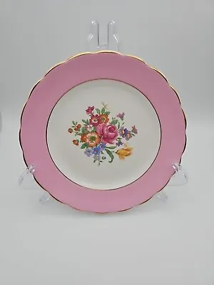 Buy Vintage New Chelsea Staffordshire Pink Gold Rose Flowers Bread Side Plate 6¼  • 10£