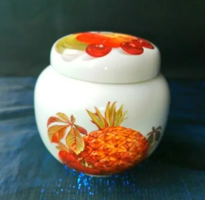 Buy Sadler Small Pottery Ginger Jar Lidded , Fruits Pattern • 7£