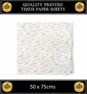 Buy Daisy Blooming Field Flower Tissue Paper Sheets Flower Gift Lining Wrap 50x75cm • 3.39£