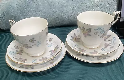 Buy Paragon Fine Bone China, Enchantment, 2 Sets Cups, Saucer And Side Plate • 9.99£