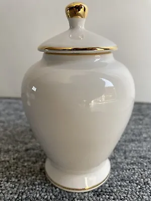 Buy Vintage. Prinknash Pottery. 1980s. Jar With Lid. • 2.49£