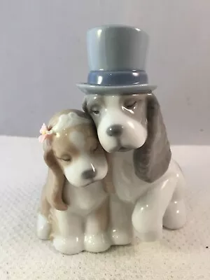 Buy Nao By Lladro Porcelain Spaniels In Love 'Together Forever' #1480 From 2003 • 16.99£