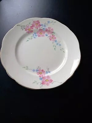Buy Foley Side Plate. Pink And Blue Flowers • 2£