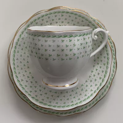 Buy Rare Queen Anne Georgian Bone China Tea Trio - Tea Cup & Saucer, Side Plate • 10£