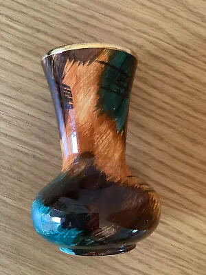 Buy Vintage Oldcourt Ware Small Hand Painted Multicoloured Vase-13cm • 3£