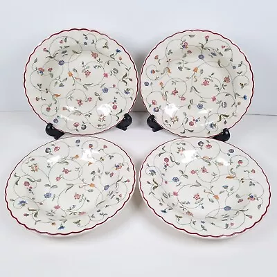 Buy Staffordshire Oakwood Rimmed Soup Bowls 23cm England Discontinued Tableware X 4 • 24.99£