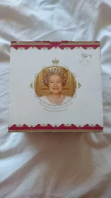 Buy Royal Crest Fine Bone China Cup And Saucer Queen Elizabeth 11 Diamond Jubilee  • 25£