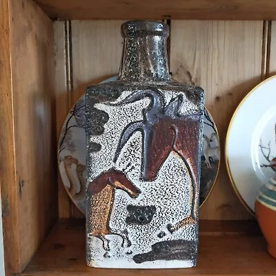 Buy West German, Fat Lava Vase, Scheurich 281-30 Montignac. Prehistoric Cave Imagery • 110£
