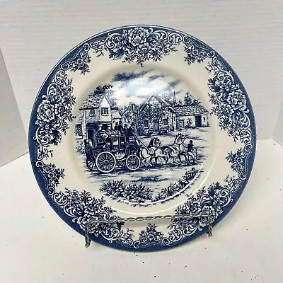 Buy Royal Stafford Fine Earthenware Blue & White Dinner Plate 11 Inches England • 16.12£