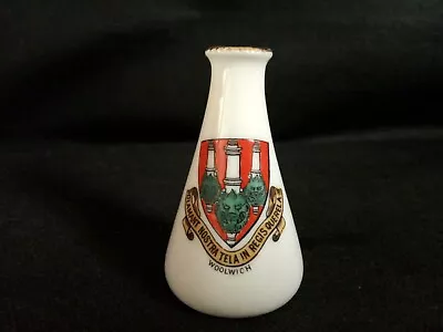 Buy Goss Crested China - WOOLWICH Crest - Cone Vase - Goss. • 5.40£